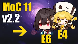 4 Star Only | E4 Hook & E6 Xueyi | MoC 2.2 Floor 11 | Honkai: Star Rail