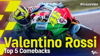 #GrazieVale: Valentino Rossi's Top 5 comebacks