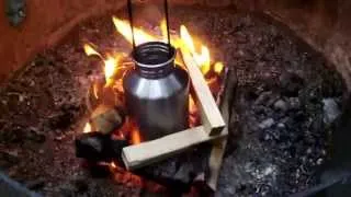 Boiling water, fire style!