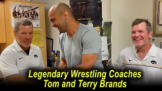 Bernardo Faria hangs out with Legendary Wrestling Coaches, Tom and Terry Brands