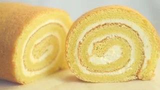 Swiss Roll Cake/Vanilla swiss roll cake/Basic swiss roll cake.