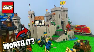 LEGO Lion Knight's Castle Review & Placing Into LEGO City! | Is It Worth $400?