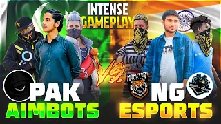 PAK AIMBOTS🇵🇰 VS NG E-SPORTS🇮🇳🔥SMOOTH 444, TUFAN FF, NG BADAL 🤯 PAK VS IND  @NonstopGaming_