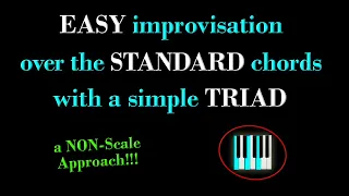 IMPROVISE over a JAZZ STANDARD with a simple TRIAD