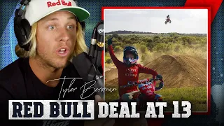 Kelana Humphrey gets Red Bull helmet at 13,  jumps biggest jump ever on a minibike - Tyler Bereman
