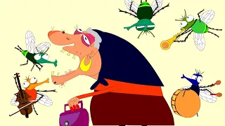 THE OLD LADY WHO SWALLOWED A FLY, Children Song, Nursery Rhyme, different version of Pancake Manor.
