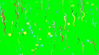 Confetti Chroma key Copyright Free Pack | Green Screen Confetti Animation