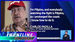 Retired Pinoy referee Carlos Padilla, dinaya umano ang Pacquiao-Hussein bout pabor kay Pacman