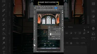 Create Window Sun Rays Effect in Adobe Photoshop #photoediting #photoshop #shortvideo