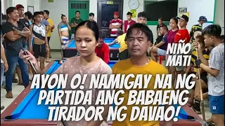 Namigay na ng Partida ang Babaeng Tirador ng Davao! Rica Rendal 🆚 Niño Mati | Race 5 | 10 Ball