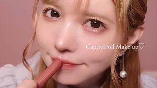 【新作コスメレビュー】つけたまま寝られるリップやトーンアップベースなど解説🌈CandyDoll益若つばさプロデュース(make up &Japan cosmetics)