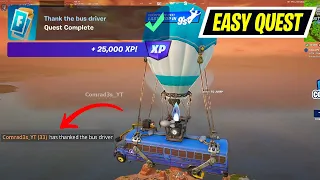 How to EASILY Thank the bus driver Fortnite