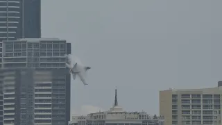 Brisbane RiverFire Practice F/A-18F (2022)