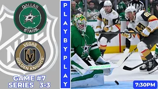 NHL PLAYOFFS GAME PLAY BY PLAY GOLDEN KNIGHTS VS STARS