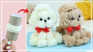 Самая Симпатичная СОБАЧКА из Втулки и Ниток 🐶🧶🐶 The Best Yarn Dog - How to Make 🌟 DIY NataliDoma