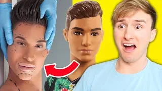 GUY GETS PLASTIC SURGERY TO LOOK LIKE KEN DOLL