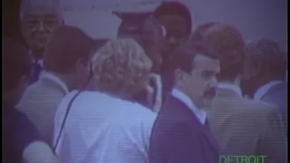 Nelson Mandela's Arrival at Detroit Metro Airport, June 28, 1990