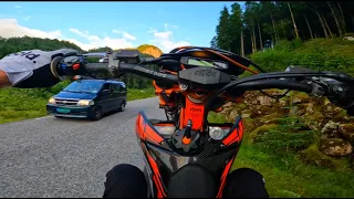 Raw Ktm Exc 450 Supermoto Mountain Ride