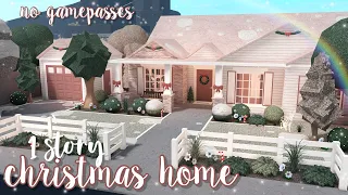 no gamepass christmas family home🎀| bloxburg speedbuild | luminto