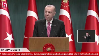 #CANLI | Kabine toplantısı ardından Cumhurbaşkanı Erdoğan açıklama yapıyor | #HalkTV