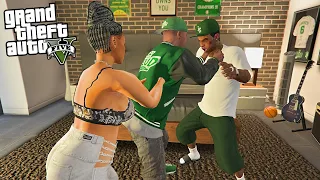 FRANKLIN FIGHTS LAMAR AFTER CAUGHT IN ROOM WITH SISTER IN GTA 5!!!