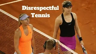🔥HD🔥 Shocking & Disrespectful Tennis.... WTA Moments (Williams,Sharapova,Bouchard,Wozniacki)