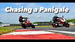 HyperMotard 950 vs Panigale 2022 Ducati Track Day Donington Park 17th May Intermediate Group