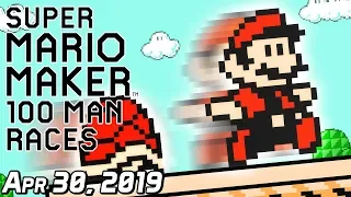 [SimpleFlips] Super Mario Maker: 100 Man Races w/ Witwix [Apr 30, 2019]