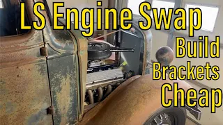 LS Engine Swap Build Cheap Brackets