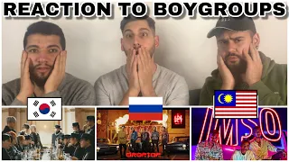 Reaction to BOYGROUPS:ATEEZ "ANSWER" (KPOP) vs. INKI "DROP TOP" (Russia)vs. K-CLIQUE "IMSO" Malaysia