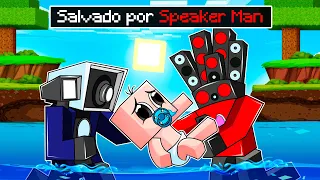 ¡SALVADO por SPEAKERMAN en Minecraft! 😱🔊 BEBÉ NOOB es RESCATADO por SPEAKERMAN Y CAMERAMAN