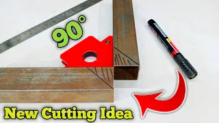 How To Joint Box Bar at 90 Degree Angle // New Cutting Idea