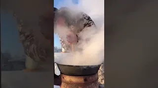 Fish tea at -45 C❄️, Yakutia / Рыбный чай в -45 С❄️ Якутия