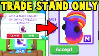 Trading for MEGA CANDY CANE SNAIL With Only Trade Stands!