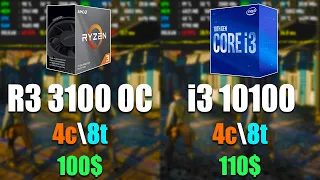 Core i3 10100 vs Ryzen 3 3100 OC | + GTX 1060 6GB【Test in 14 Games + Low vs Ultra】