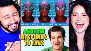 ANDREW GARFIELD Responds to Fans on the Internet - Reaction! | GQ | Actually Me