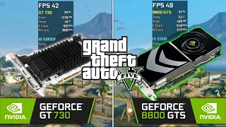 GT 730 vs GeForce 8800 in GTA V