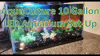 AquaCulture Aquarium 10 Gallon Unboxing & Setup