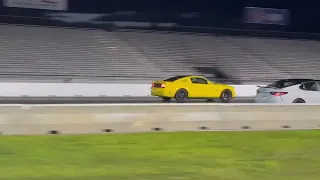 Toyota Camry TRD 13.90 Second Quarter Mile vs Ford Mustang 5.0 Epping, NH New England Dragway