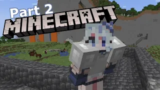 Furina finding a Village, building a Mob spawner, and getting her first armor | Minecraft part 2