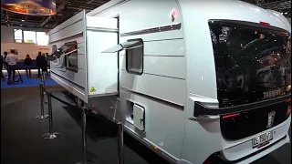 104.000,- Euro: Tabbert Cellini 2021 Slideout Wohnwagen. Caravan Salon Düsseldorf 2020.