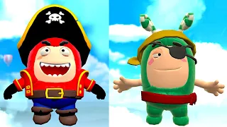 Oddbods Turbo Run - Trick or Treat Pirate Costume Fuse and Zee