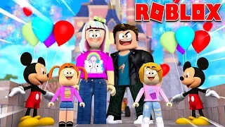 The Happy Roblox Family | First Trip To Disneyland | Episode 3