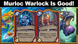How Strong Is Murloc Warlock? How Cute Are The Murlocs? Yes! Voyage to the Sunken City | Hearthstone