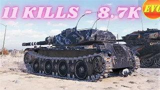 Bourrasque  11 Kills 8.7K Damage  World of Tanks Replays ,WOT tank games