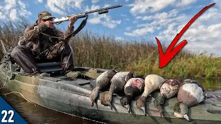 All Drake MIXED BAG Limit! | SOLO Kayak Duck Hunting