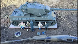 Танк AMX M4 54  и ФАБ 1000 из пластилина самая страшная боеукладка