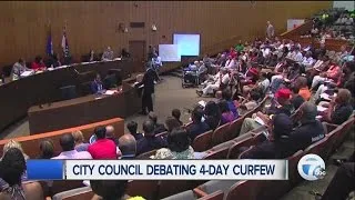 Detroit City Council debating 4 day curfew