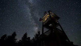 Stargazing in 4k | Galaxy, Stars, Nighttime | With Relaxing Ambient Music
