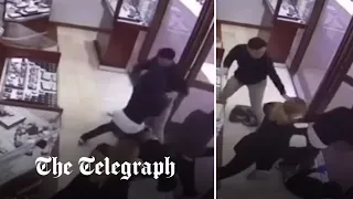 Siblings bravely defend their parents' jewellery shop from attempted robbery